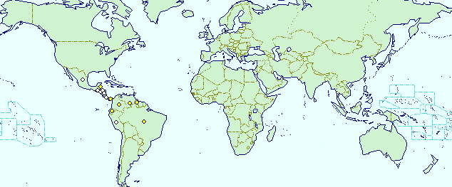 Distribución Geográfica en el Mundo América Central y El Caribe: Belize, Costa Rica, El Salvador, Guatemala, Honduras,