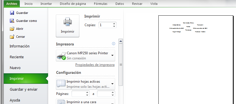 También podemos colocar en nuestra ventana de Excel el icono que nos muestra directamente la vista previa de impresión