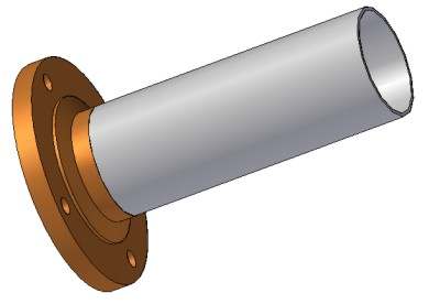 7 Brida de tipo caja soldable Bridas deslizantes: También llamadas de anillo, estas bridas tienen la característica de tener un agujero central de una diámetro algo superior al diámetro exterior de