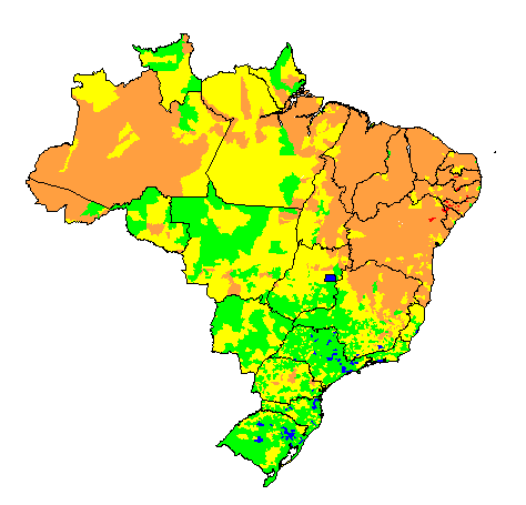 BRASIL : MUNICIPIOS ÍNDICE DE DESARROLLO HUMANO MUNICIPAL (IDH-M), 1991 BRASIL : MUNICIPIOS ÍNDICE DE DESARROLLO HUMANO