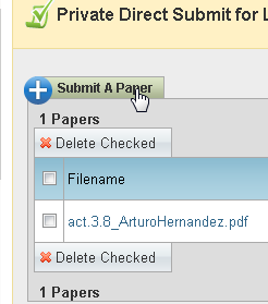 En la página de Direct Submit, haz clic en el botón Submit a Paper (Subir un documento) Aparecerá la página del envío de documentos.