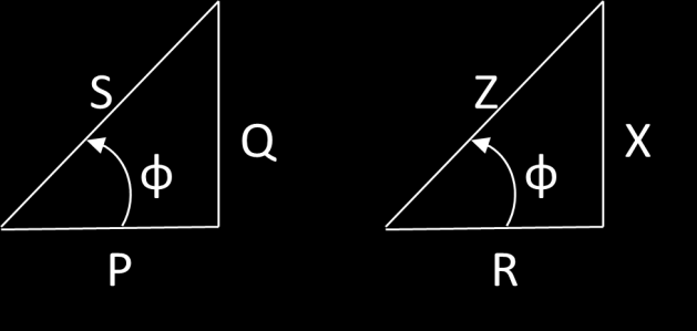 Triangulo de las potencias: Expresión vectorial de la potencia compleja. Aplicando Pitágoras se tiene que: que es el modulo del vector y representa la potencia aparente.