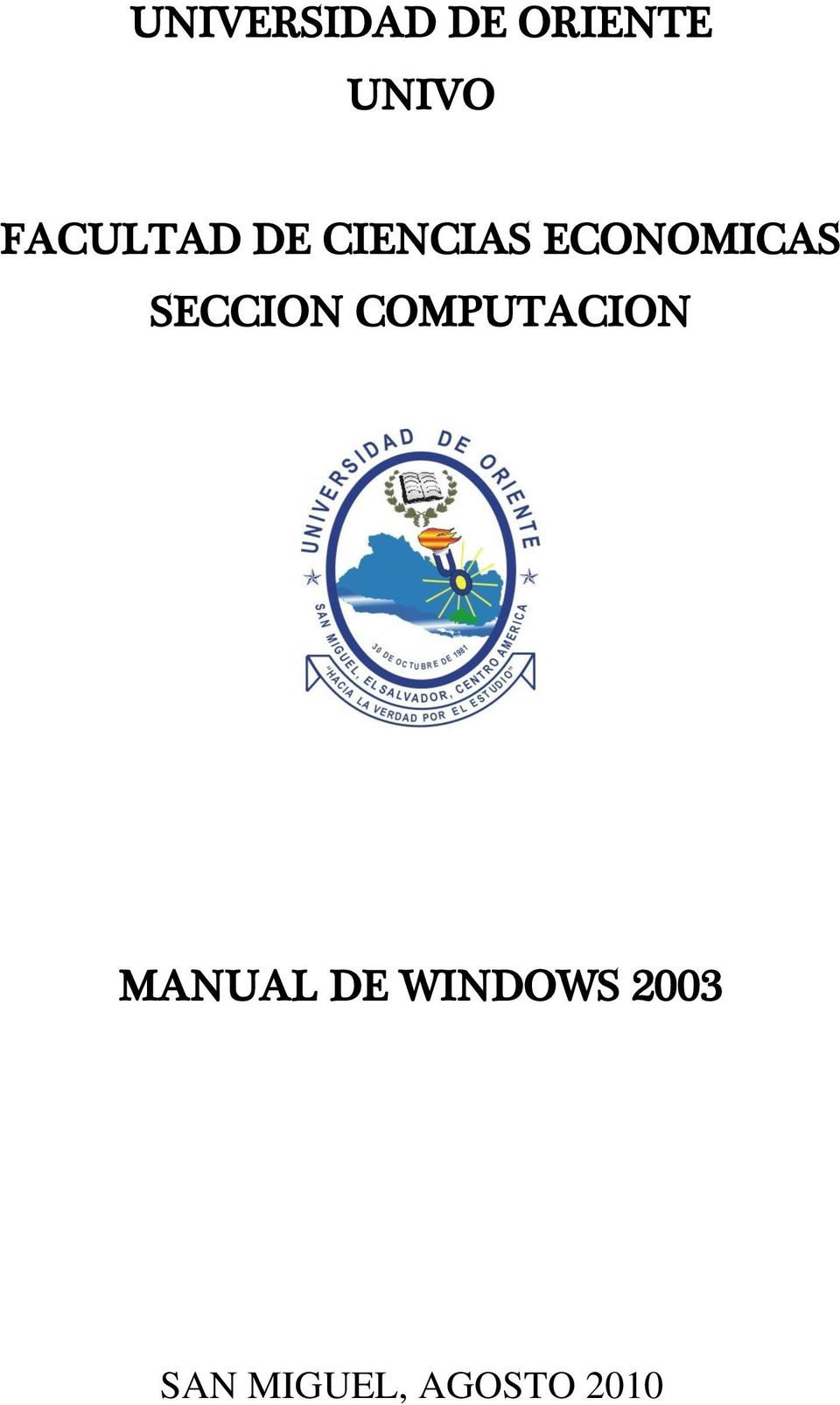 SECCION COMPUTACION MANUAL DE
