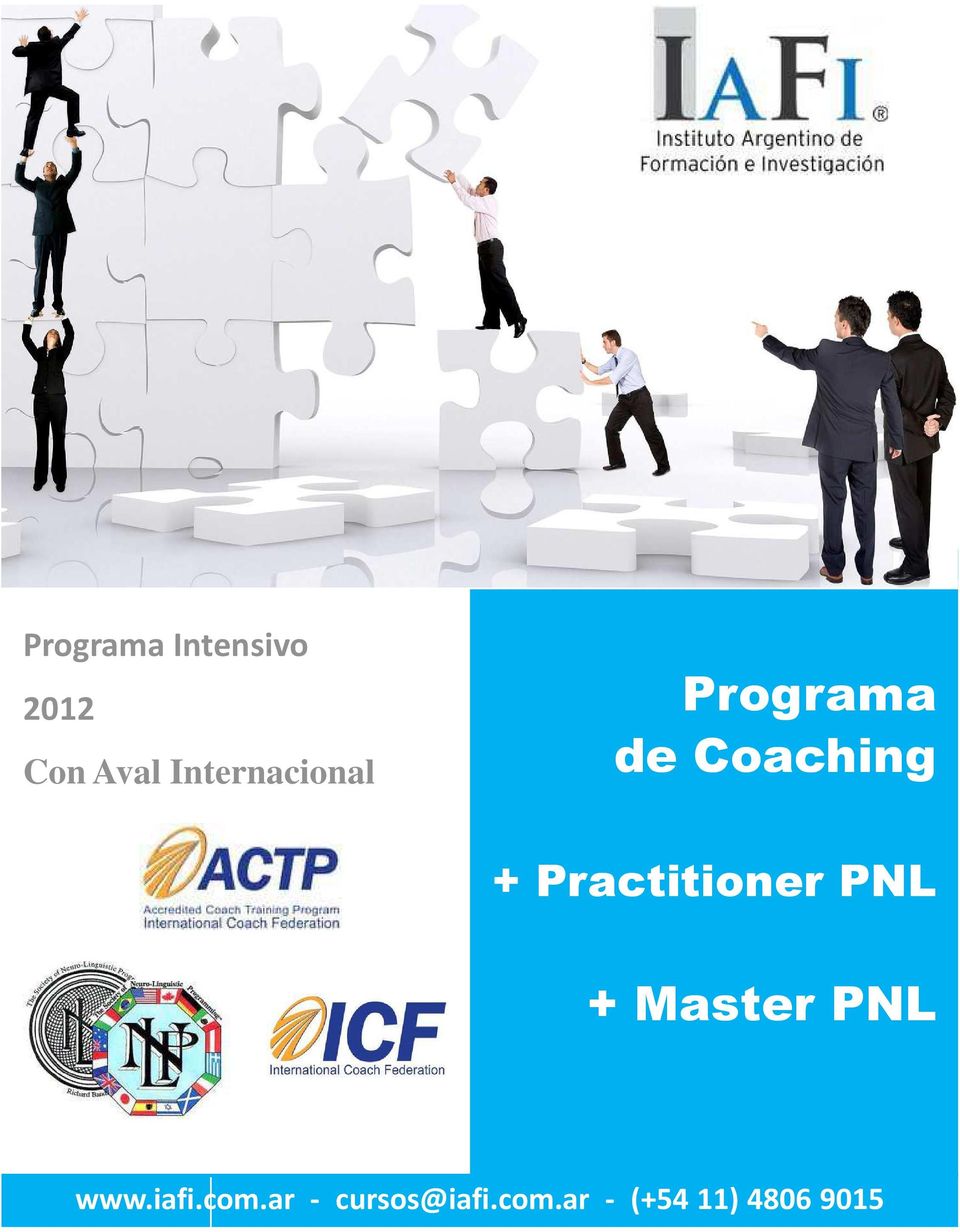 Practitioner PNL + Master PNL www.iafi.