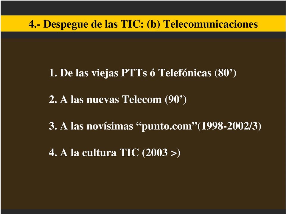 A las nuevas Telecom (90 ) 3.