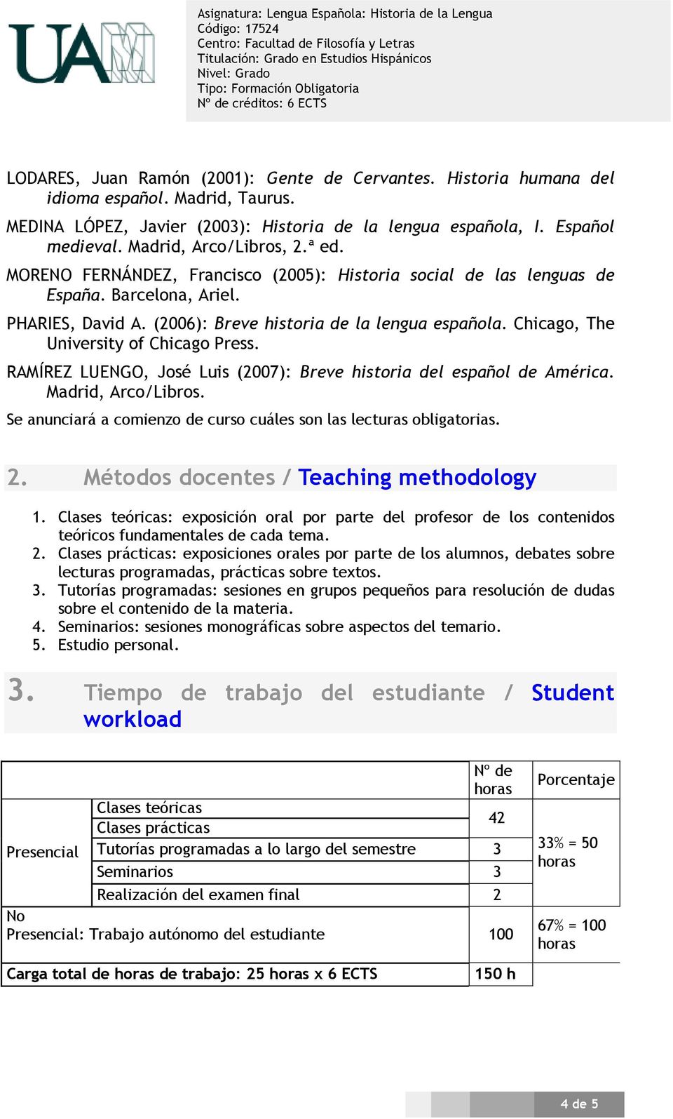 Chicago, The University of Chicago Press. RAMÍREZ LUENGO, José Luis (2007): Breve historia del español de América. Madrid, Arco/Libros.