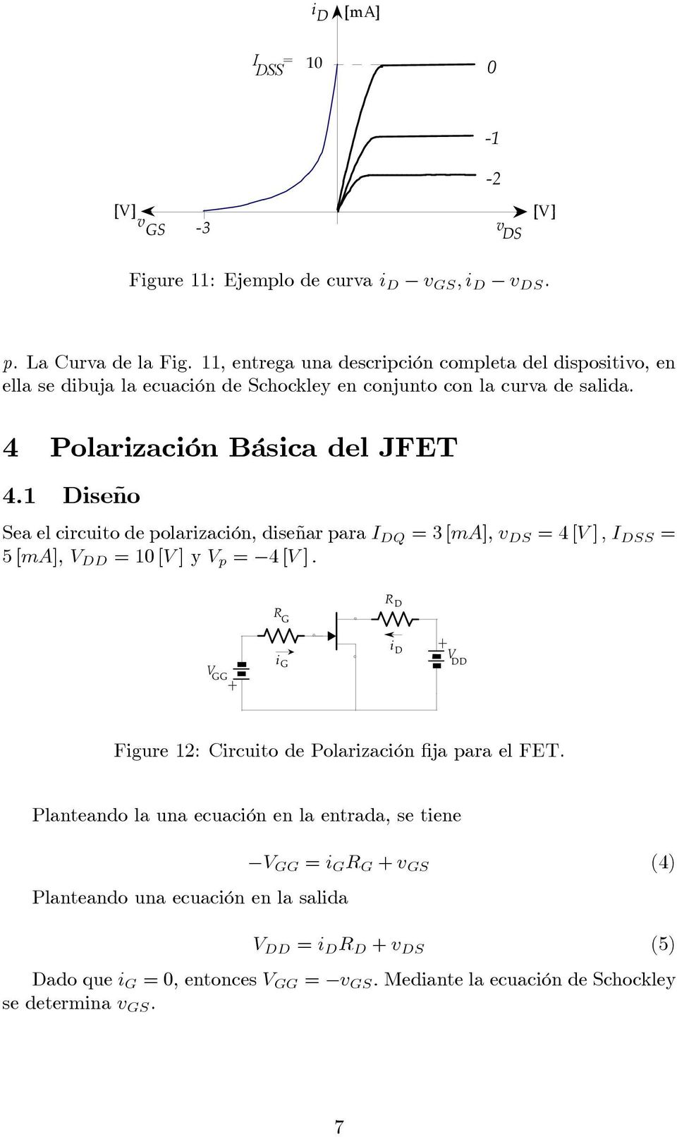 4 Polarizació Básica del JFET 4.