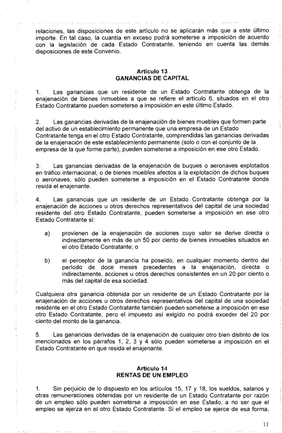 Articulo 13 GANANCIAS DE CAPITAL 1.