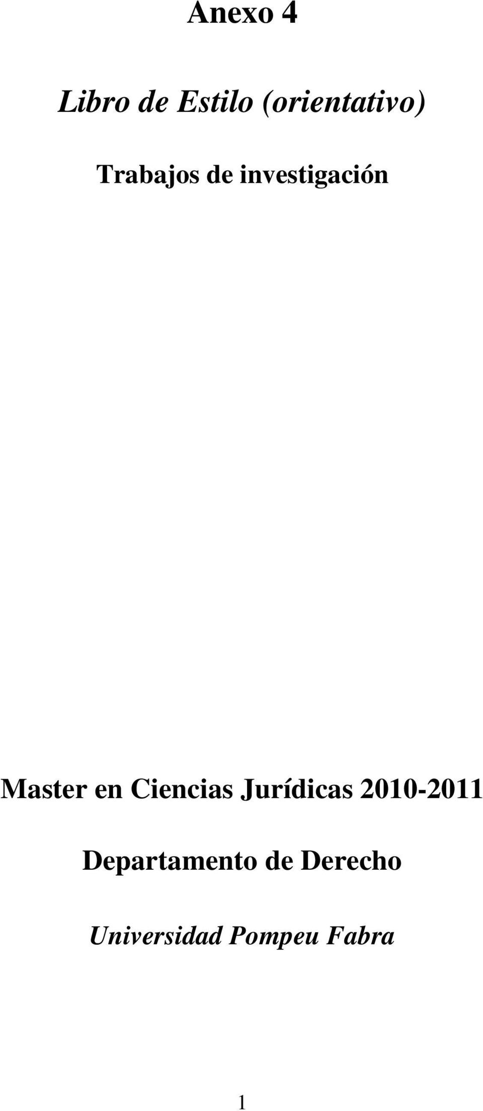 Ciencias Jurídicas 2010-2011