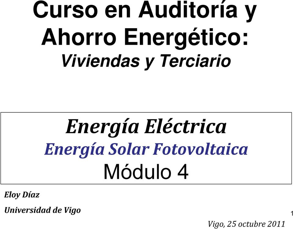 Eléctrica Energía Solar Fotovoltaica