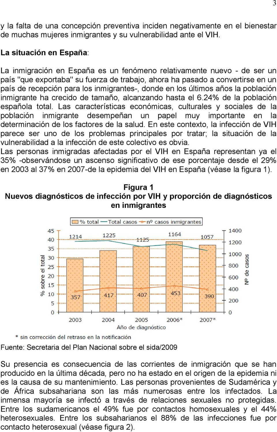 los inmigrantes-, donde en los últimos años la población inmigrante ha crecido de tamaño, alcanzando hasta el 6.24% de la población española total.