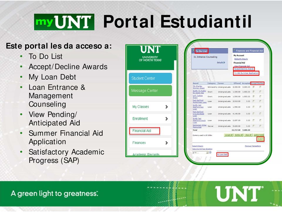 View Pending/ Anticipated Aid Summer Financial Aid