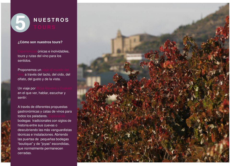 Un viaje por Rioja Alavesa y Euskadi en el que ver, hablar, escuchar y sentir: A través de diferentes propuestas gastronómicas y catas de vinos para todos los