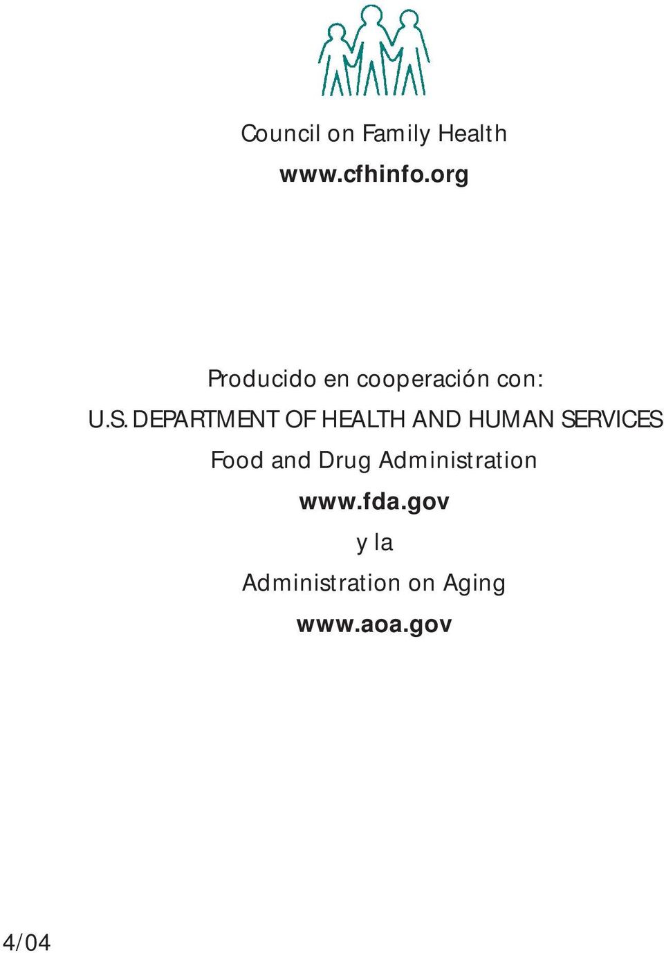 DEPARTMENT OF HEALTH AND HUMAN SERVICES Food and