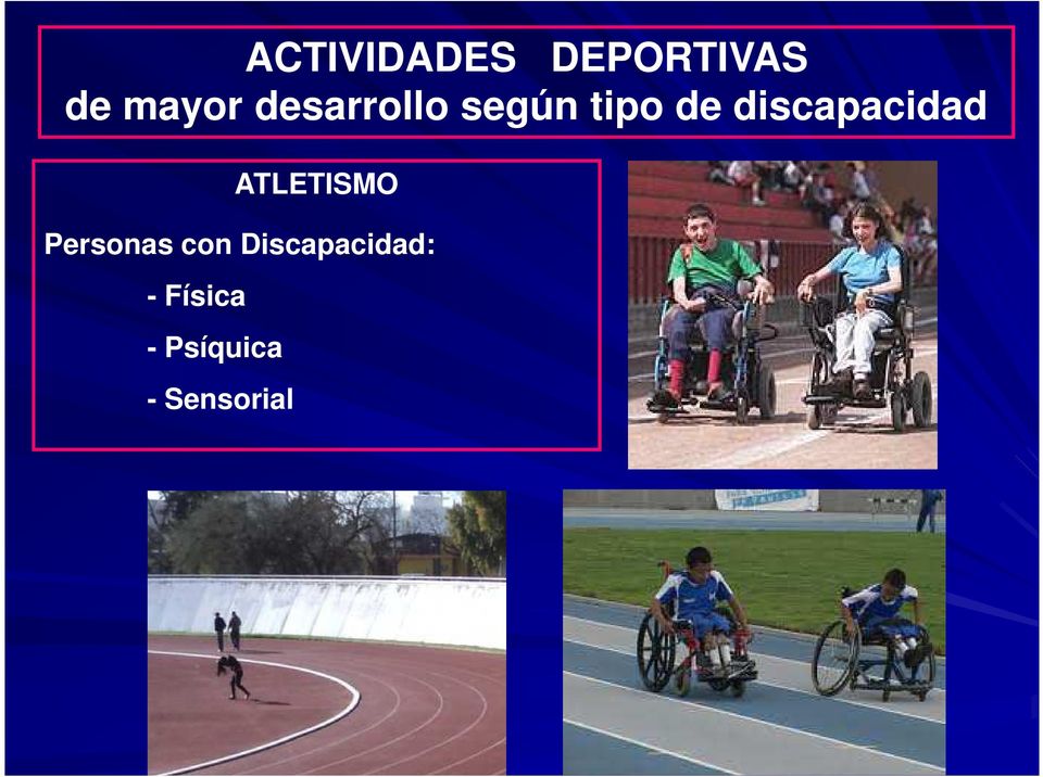 discapacidad ATLETISMO Personas