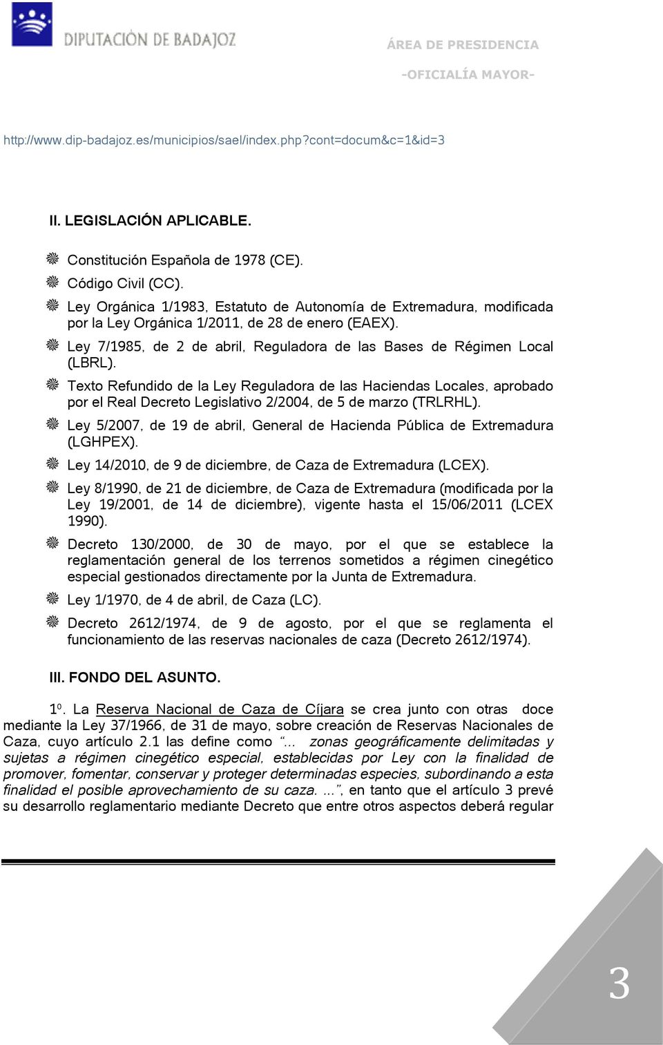 Texto Refundido de la Ley Reguladora de las Haciendas Locales, aprobado por el Real Decreto Legislativo 2/2004, de 5 de marzo (TRLRHL).