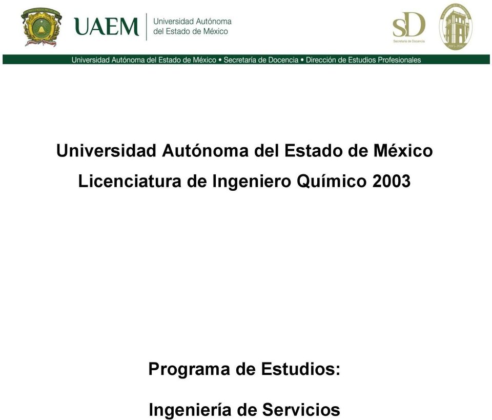 Ingeniero Químico 2003 Programa