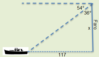 seno del ángulo que mide 38 para encontrar el valor de. sen38 1800 1800sen38 1108 La altura aproimada del avión es de 1108 m. 5.