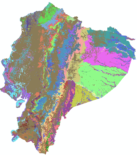 Mapa de Ecosistemas Es un mapa que demuestra la complejidad ecológica de nuestro territorio, debido a la cordillera de los Andes, también factores como áreas muy