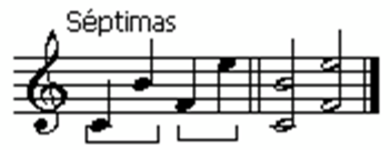SEXTAS: el intervalo de sexta se incluye en los acordes con sexta.