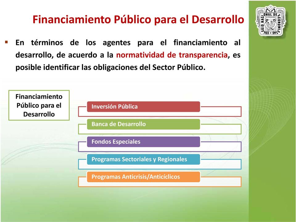 obligaciones del Sector Público.