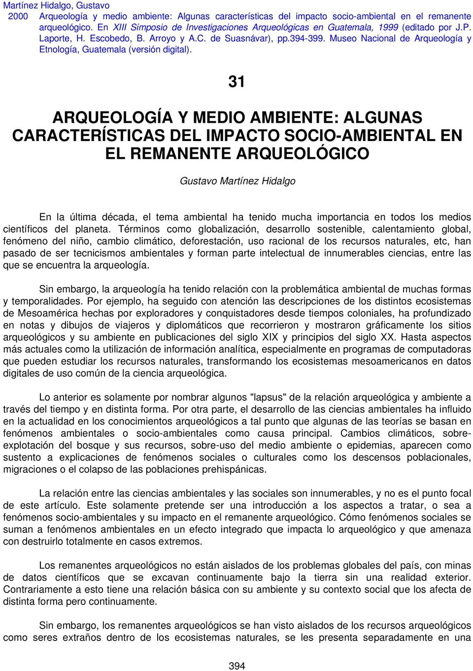 Museo Nacional de Arqueología y Etnología, Guatemala (versión digital).