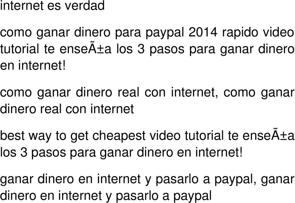 to get cheapest video tutorial te enseã±a los 3 pasos para ganar dinero en internet!