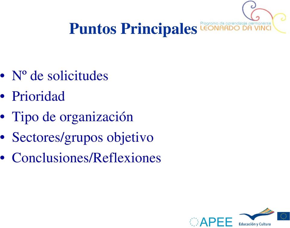 organización Sectores/grupos