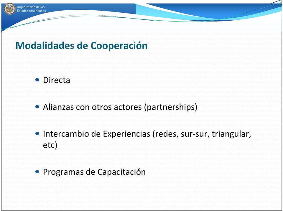 (partnerships) Intercambio de