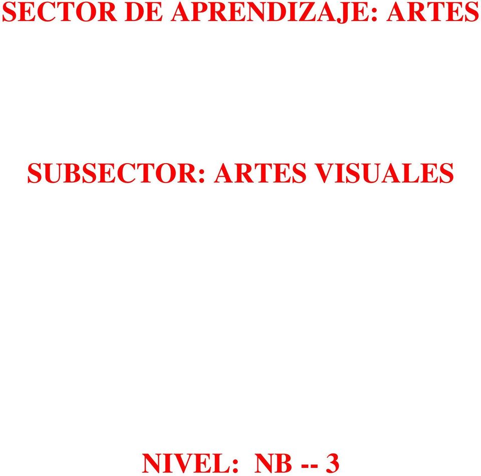 ARTES SUBSECTOR: