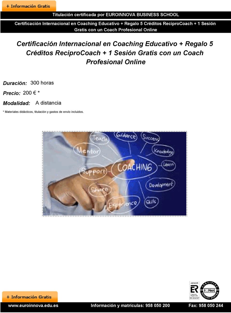 Educativo + Regalo 5 Créditos ReciproCoach + 1 Sesión Gratis con un Coach Profesional Online