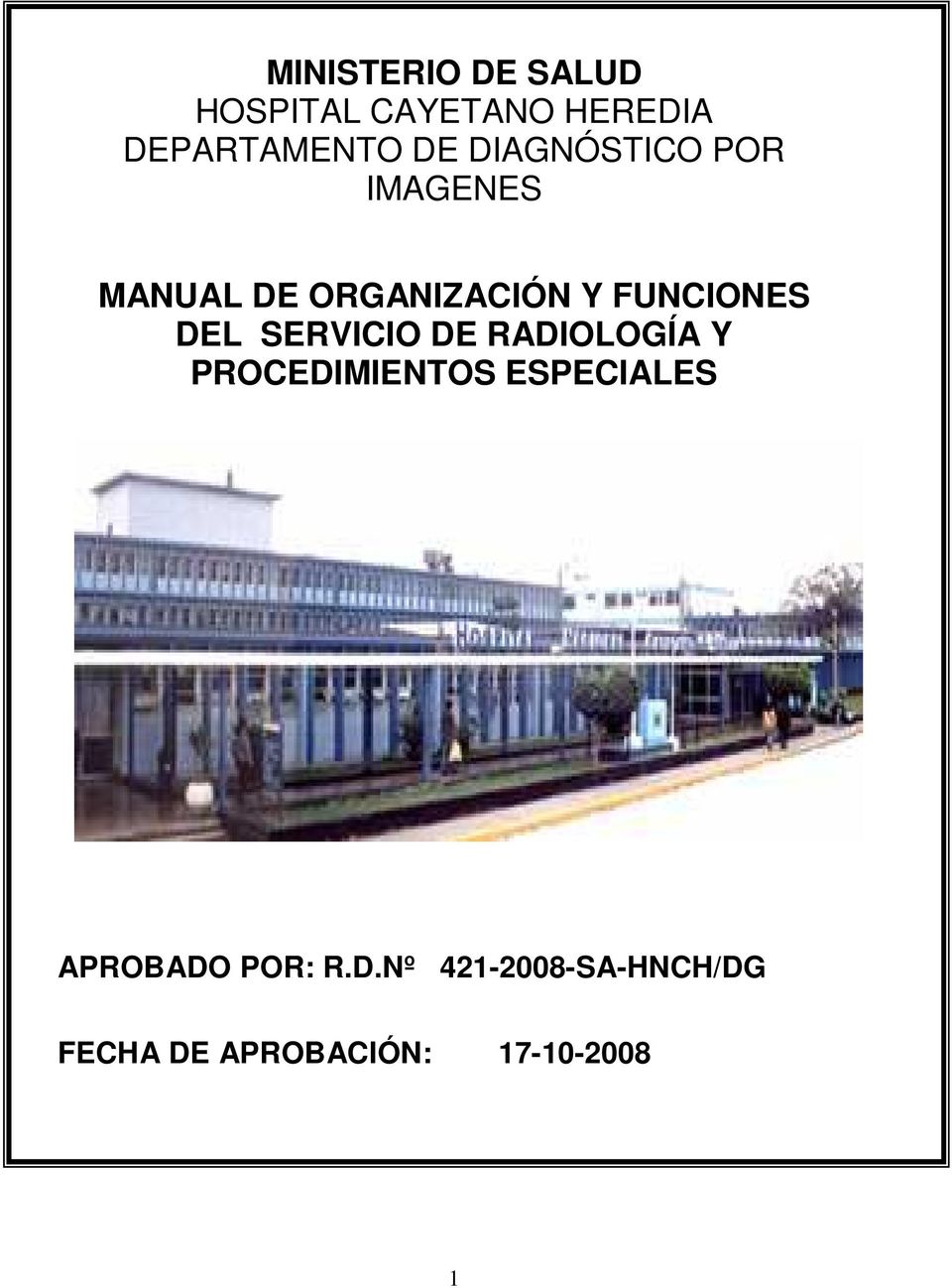 FUNCIONES DEL SERVICIO DE RADIOLOGÍA Y PROCEDIMIENTOS