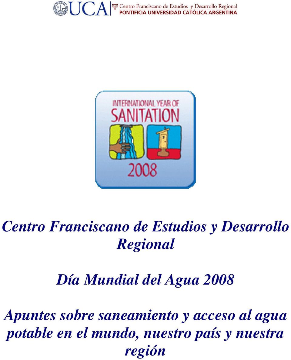 2008 Apuntes sobre saneamiento y acceso al
