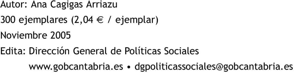 Dirección General de Políticas Sociales www.