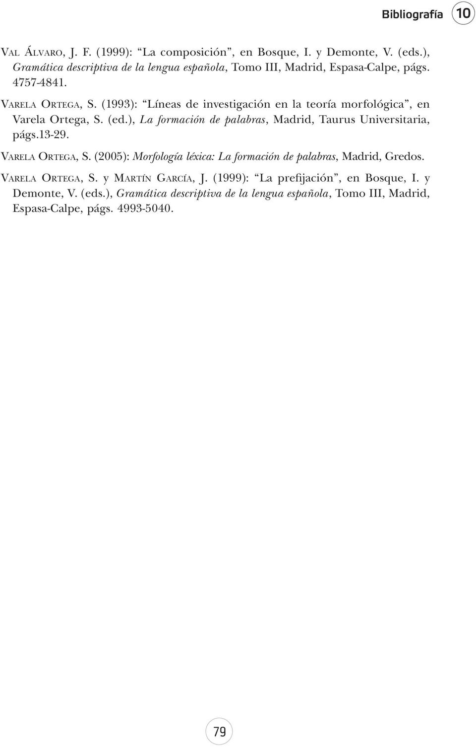 (1993): Líneas de investigación en la teoría morfológica, en Varela Ortega, S. (ed.), La formación de palabras, Madrid, Taurus Universitaria, págs.13-29.