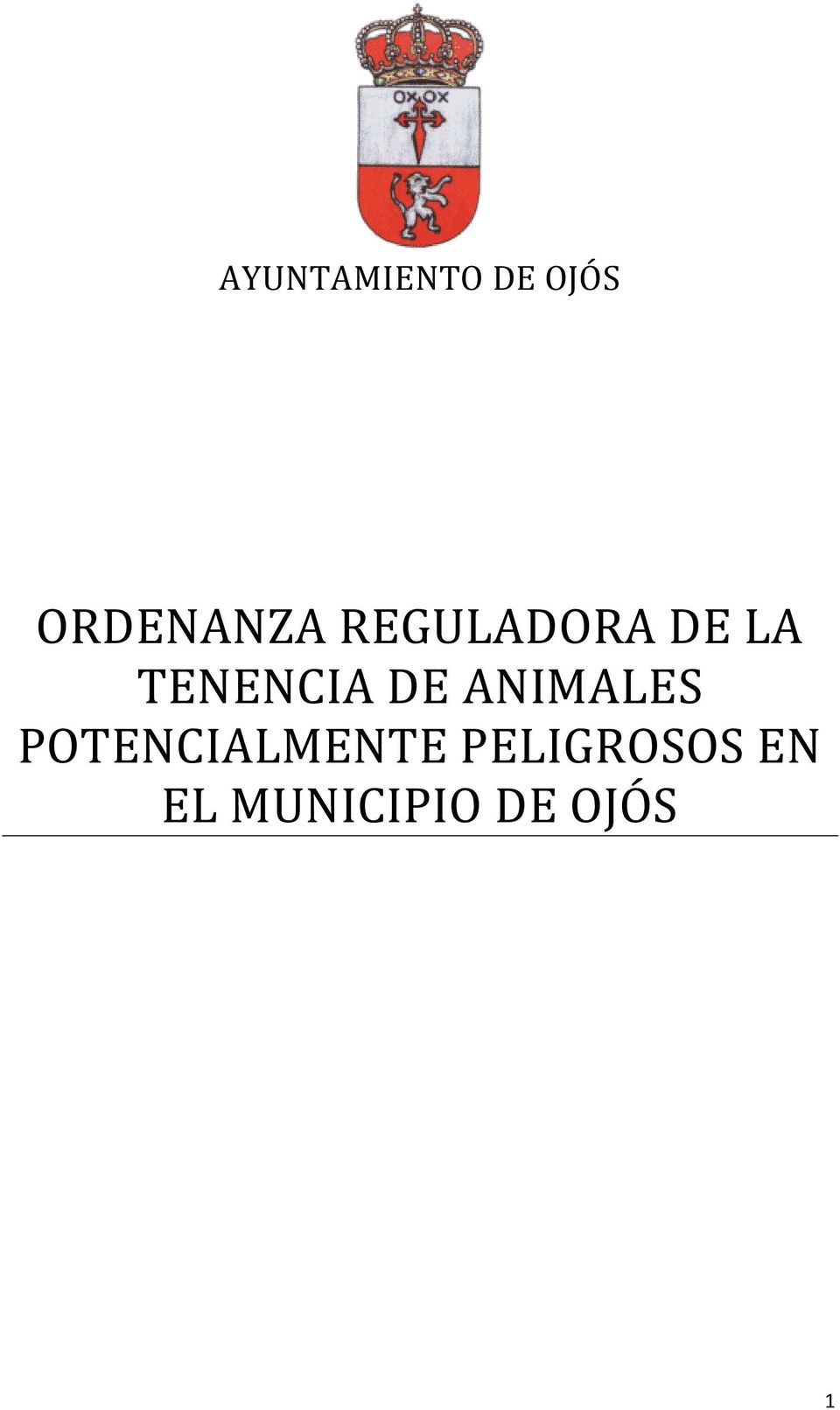 TENENCIA DE ANIMALES