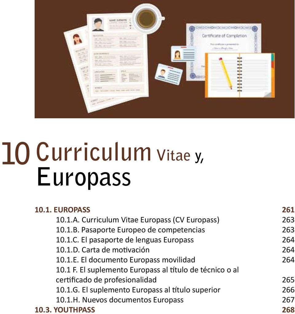 1 F. El suplemento Europass al título de técnico o al certificado de profesionalidad 10.1.G.