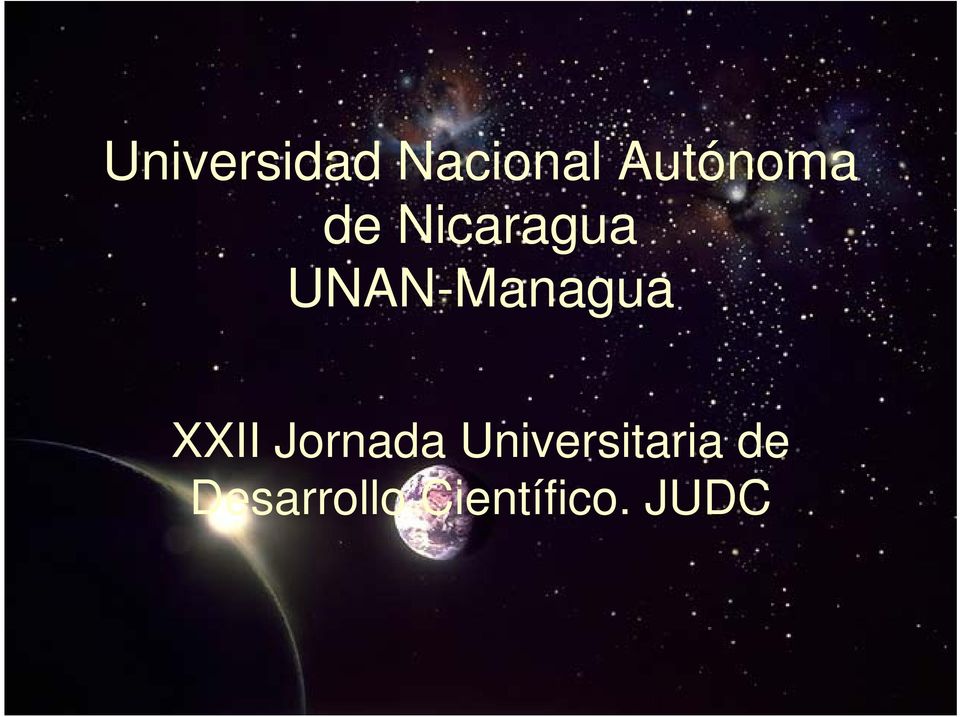 UNAN-Managua XXII Jornada