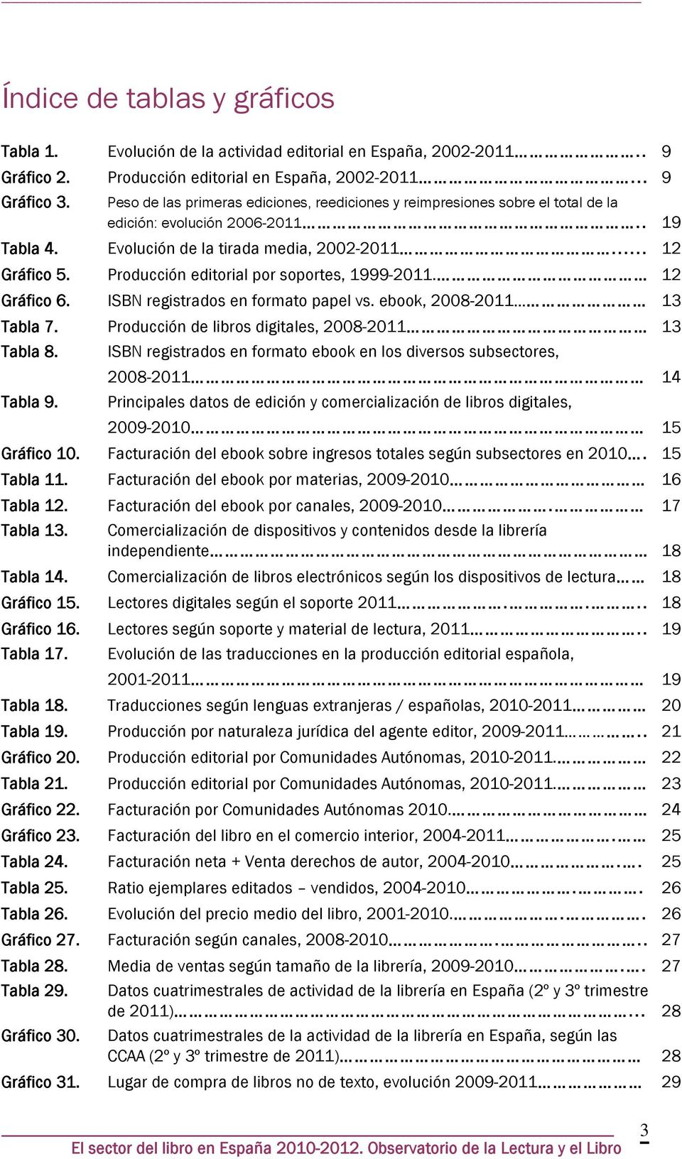 Producción editorial por soportes, 1999-2011. 12 Gráfico 6. ISBN registrados en formato papel vs. ebook, 2008-2011 13 Tabla 7. Producción de libros digitales, 2008-2011 13 Tabla 8.