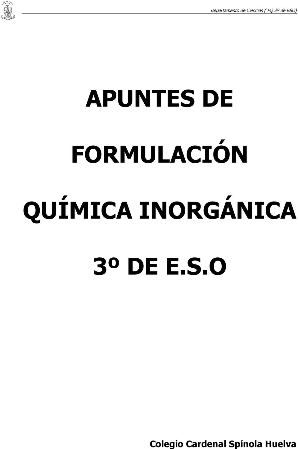 INORGÁNICA 3º DE E.S.
