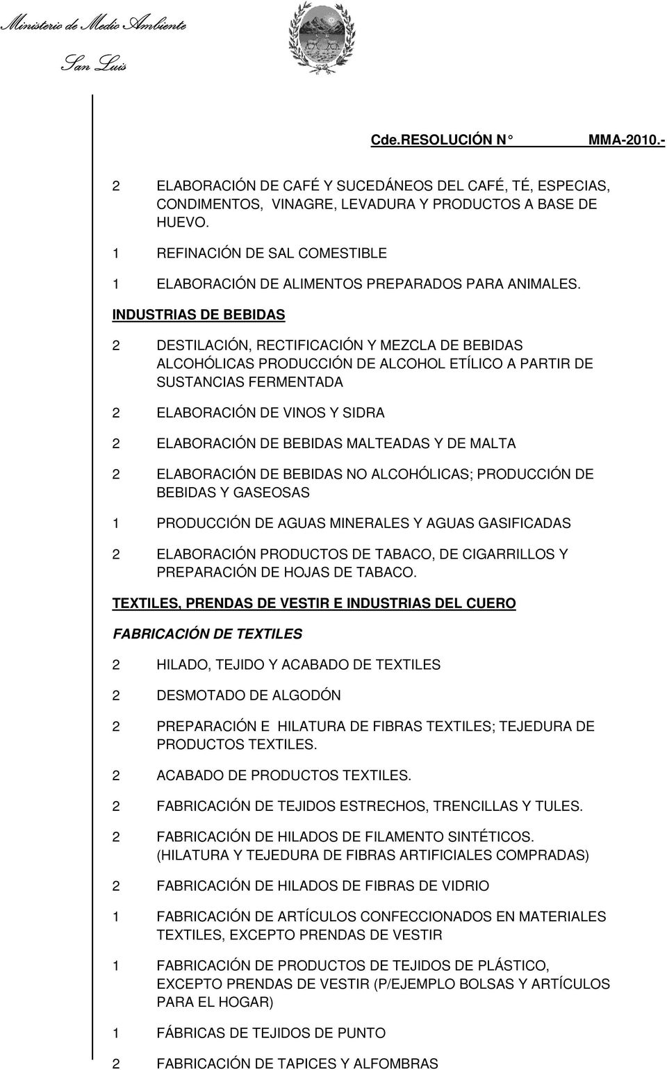 MALTEADAS Y DE MALTA ELABORACIÓN DE BEBIDAS NO ALCOHÓLICAS; PRODUCCIÓN DE BEBIDAS Y GASEOSAS PRODUCCIÓN DE AGUAS MINERALES Y AGUAS GASIFICADAS ELABORACIÓN PRODUCTOS DE TABACO, DE CIGARRILLOS Y