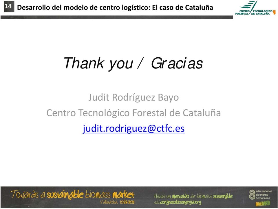 Gracias Judit Rodríguez Bayo Centro