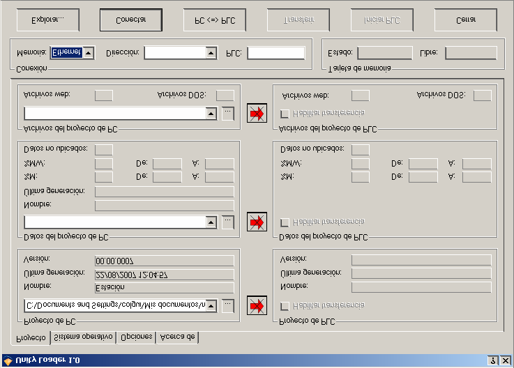 Herramienta Unity Loader Las operaciones básicas están disponibles a través de algunos botones : carga / descarga de Proyecto