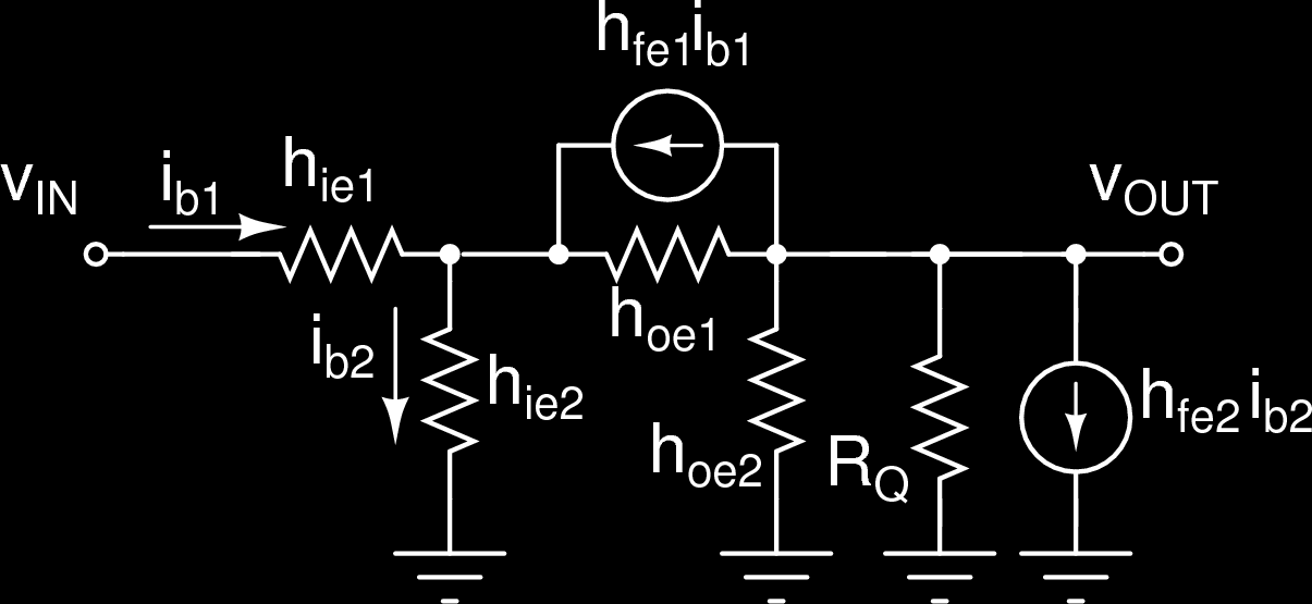 Tema 4: Varios Transistores Configuraciones típicas BJT: Par Darlington (Pequeña señal) Modelo de emisor común Reordenamos.