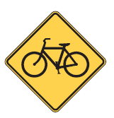 7.11.1.2 Descenso pronunciado (PC6-2) Esta señal debe utilizarse para advertir al ciclista la aproximación a una pendiente pronunciada. Símbolo y orla negros Fondo amarillo retroreflectivo Código No.