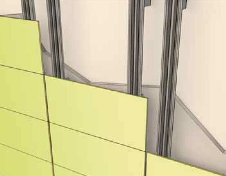 Proyecto Final de Grado - Arquitectura Técnica 3 Tipos de fachadas ventiladas El tipo de anclaje utilizado para fijar las baldosas cerámicas a la estructura portante, influye, no sólo en el aspecto