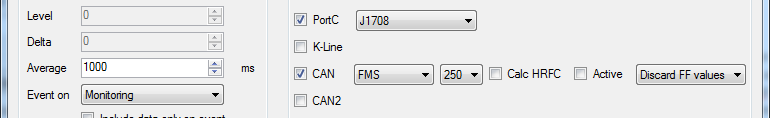 EasyCAN para J1939 ordinario, este adaptador tiene que ser conectado al puerto PortC (RS485) del dispositivo FM. Esto significa que hay que usar una configuración distinta.