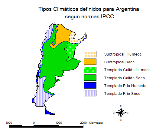 Figura 120: Isotermas e Isohietas Argentina Fuente: Atlas Hidrológico de la República Argentina.