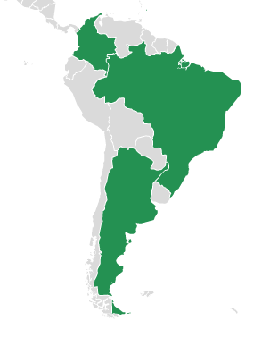 En este mapa están coloreados cuatro países miembros www.ciat.