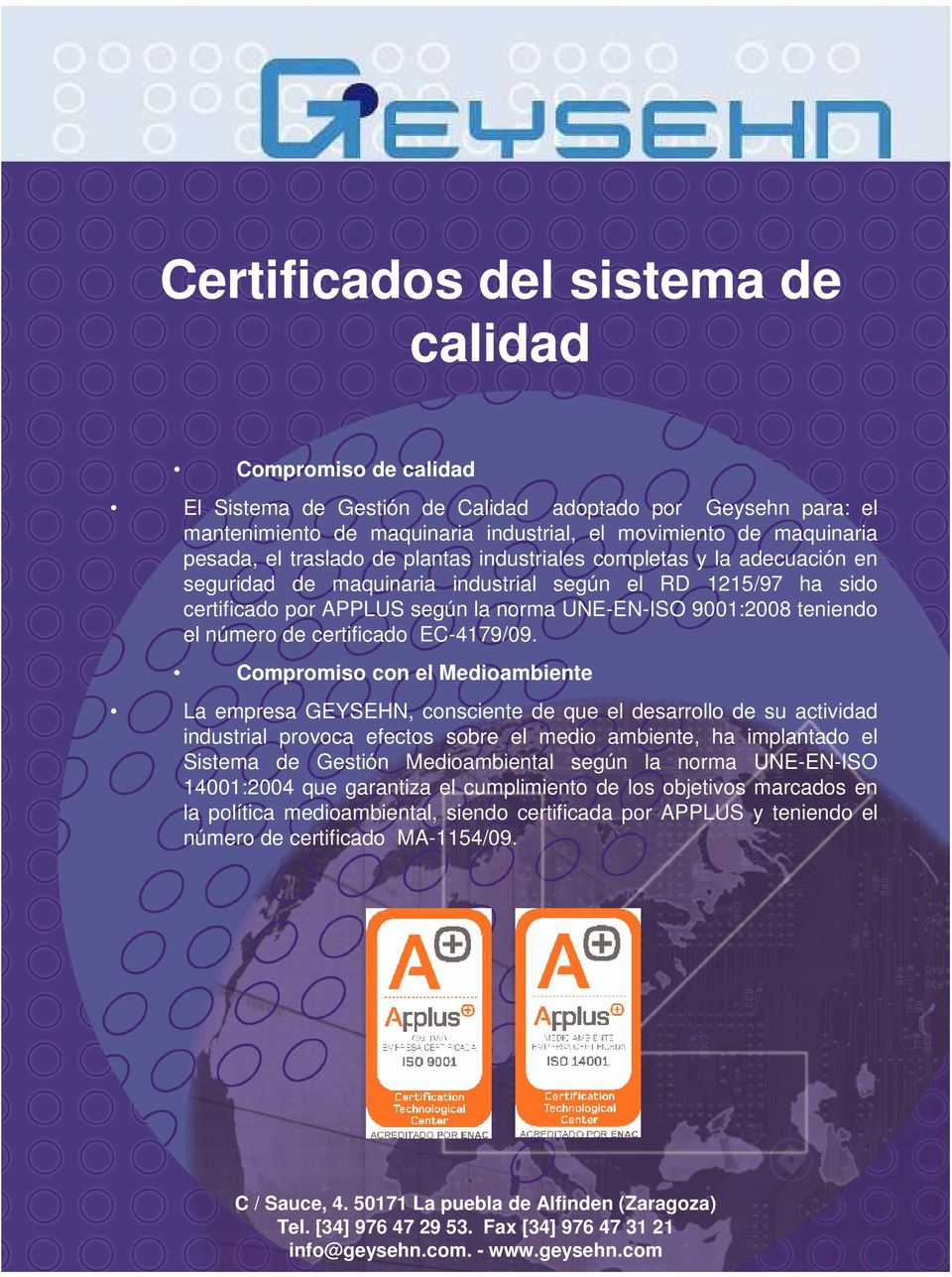 número de certificado EC-4179/09.